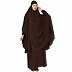 BT- Two Piece Jilbab combo in Coffee brown